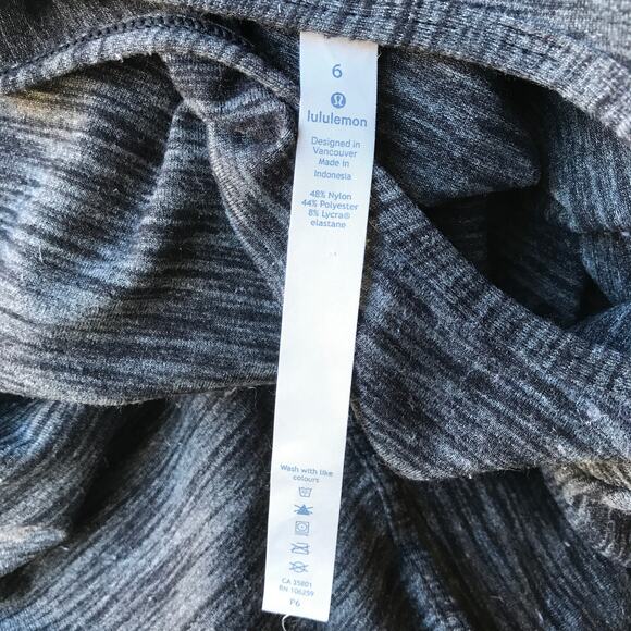 Lululemon Heathered Black City Bound RULU Long Sleeve Top - Picture 8 of 10